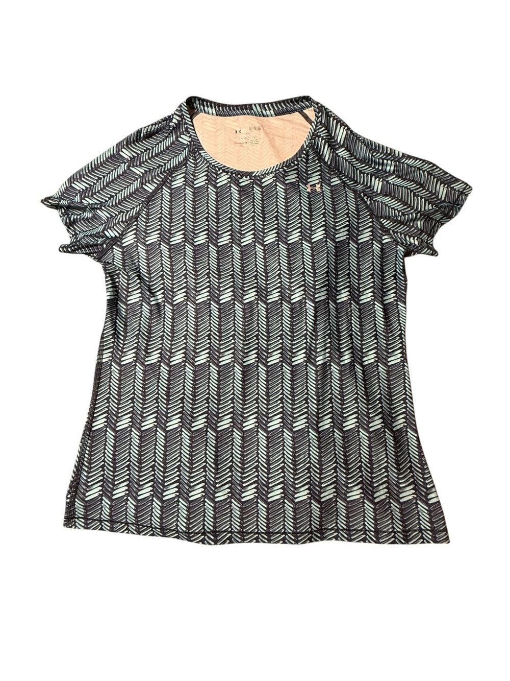 Under Armour XL Women's HeatGear Alpha Training Tee Geometric Chevron Print